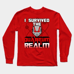 Superhero Sci-fi Movie I Survived Quantum Physics Funny Meme Long Sleeve T-Shirt